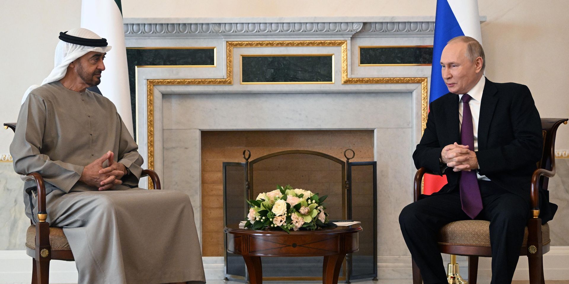 Встреча президента РФ В. Путина с президентом ОАЭ М. бен Заидом Аль Нахайяном - ИноСМИ, 1920, 16.06.2023