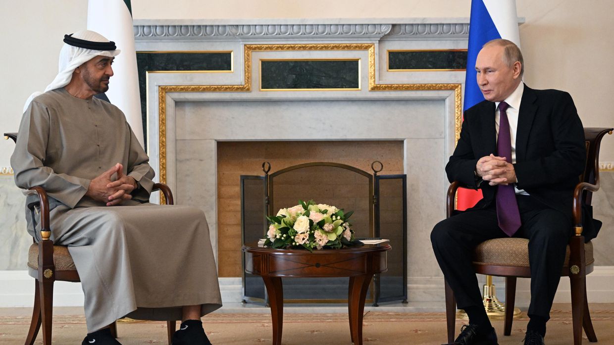 Встреча президента РФ В. Путина с президентом ОАЭ М. бен Заидом Аль Нахайяном