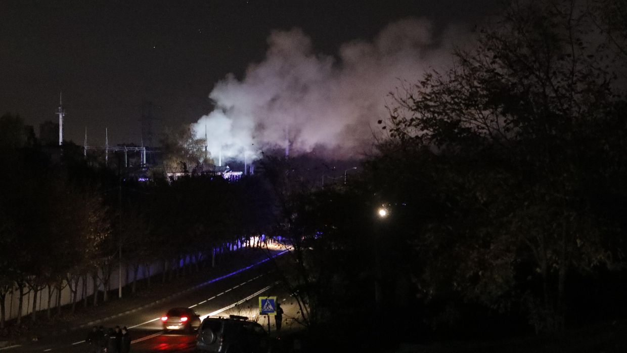 Пожар на ТЭЦ в Белгороде