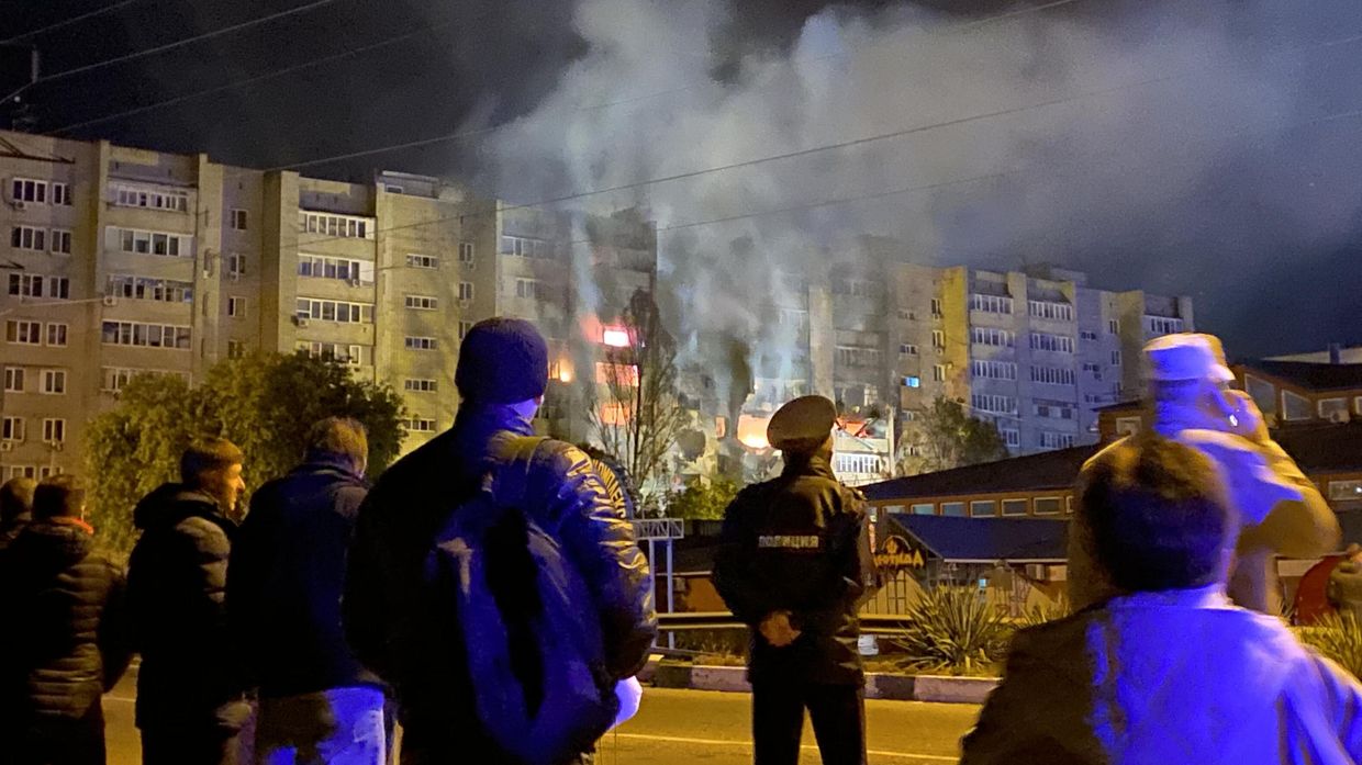 В Ейске потерпел крушение самолет Су-34