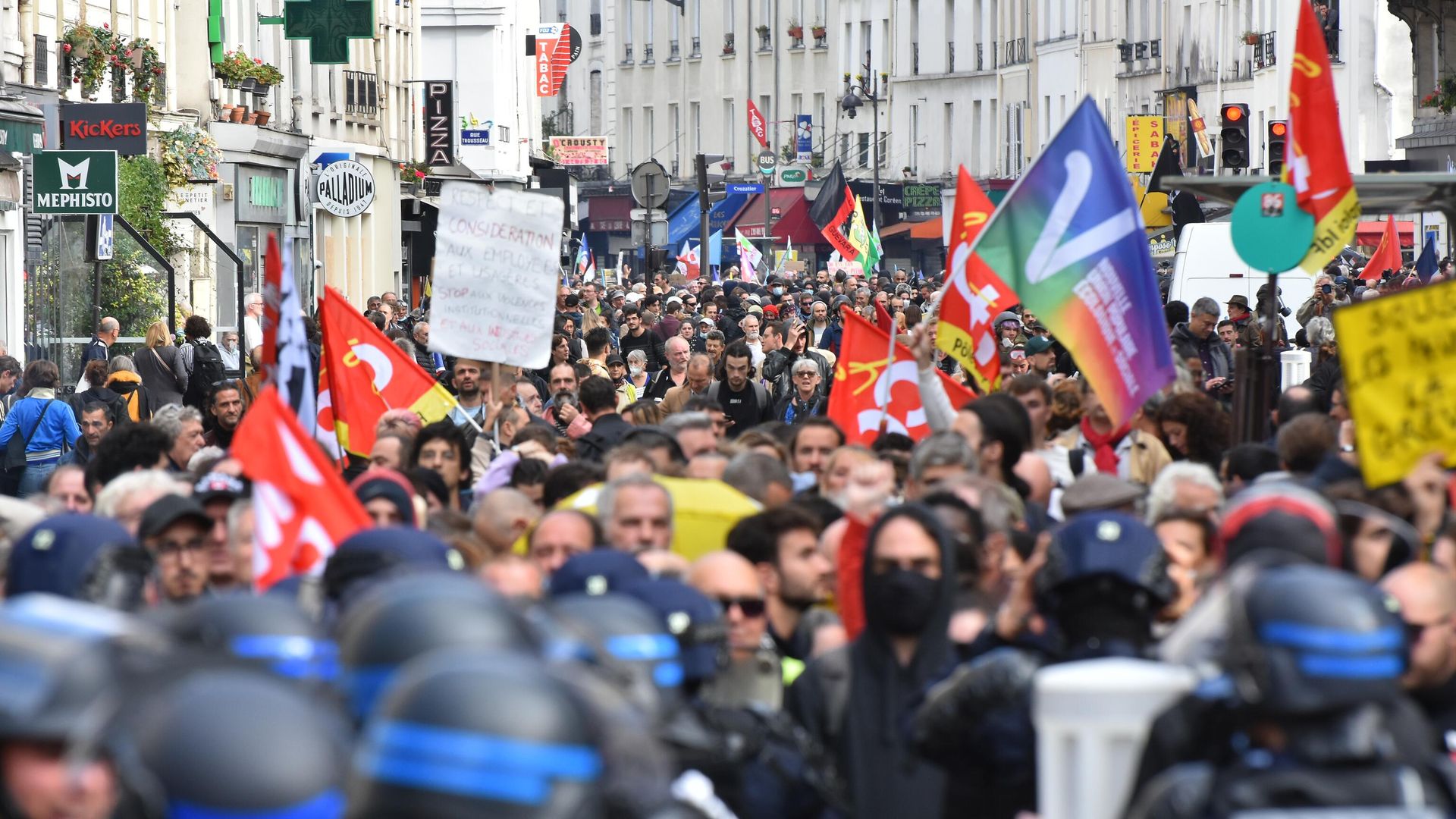 Акция против повышения цен во Франции - ИноСМИ, 1920, 18.10.2022