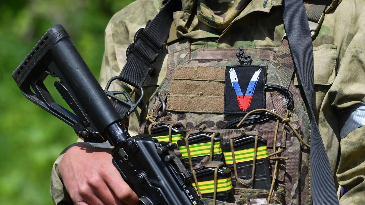 Нашивка со знаком V на форме военнослужащего