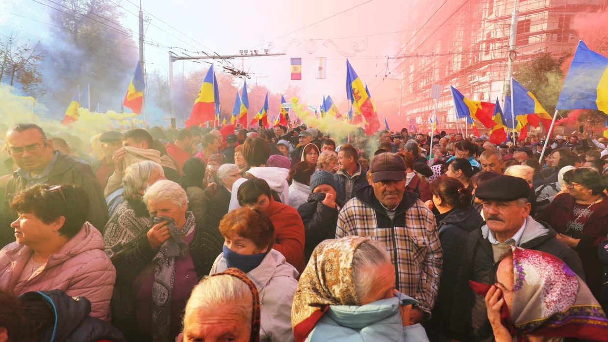 Продолжаются протесты в Кишиневе