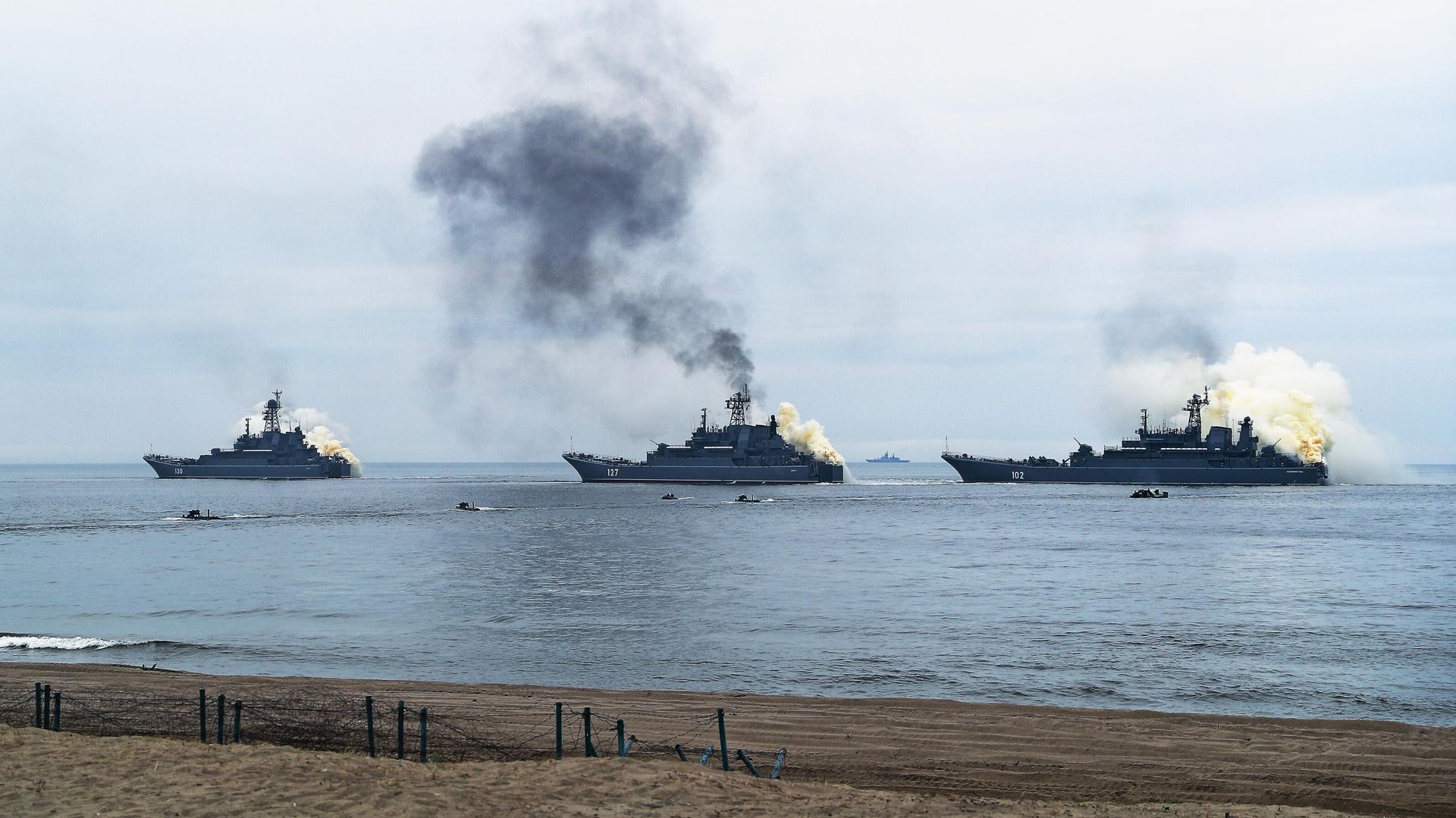 Учения Балтийского флота по высадке морского десанта на необорудованное побережье - ИноСМИ, 1920, 14.10.2025
