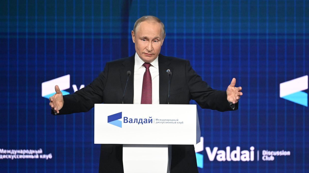 Президент РФ В. Путин принял участие в заседании Международного дискуссионного клуба Валдай