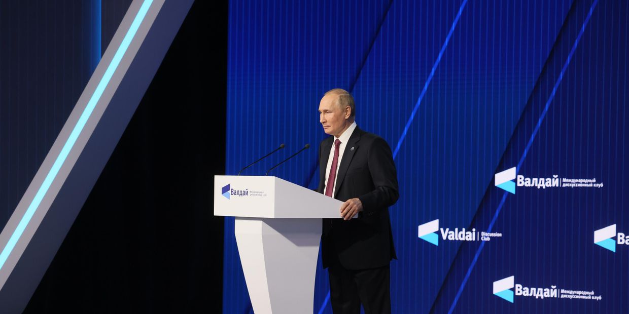 Президент РФ В. Путин принял участие в заседании Международного дискуссионного клуба Валдай