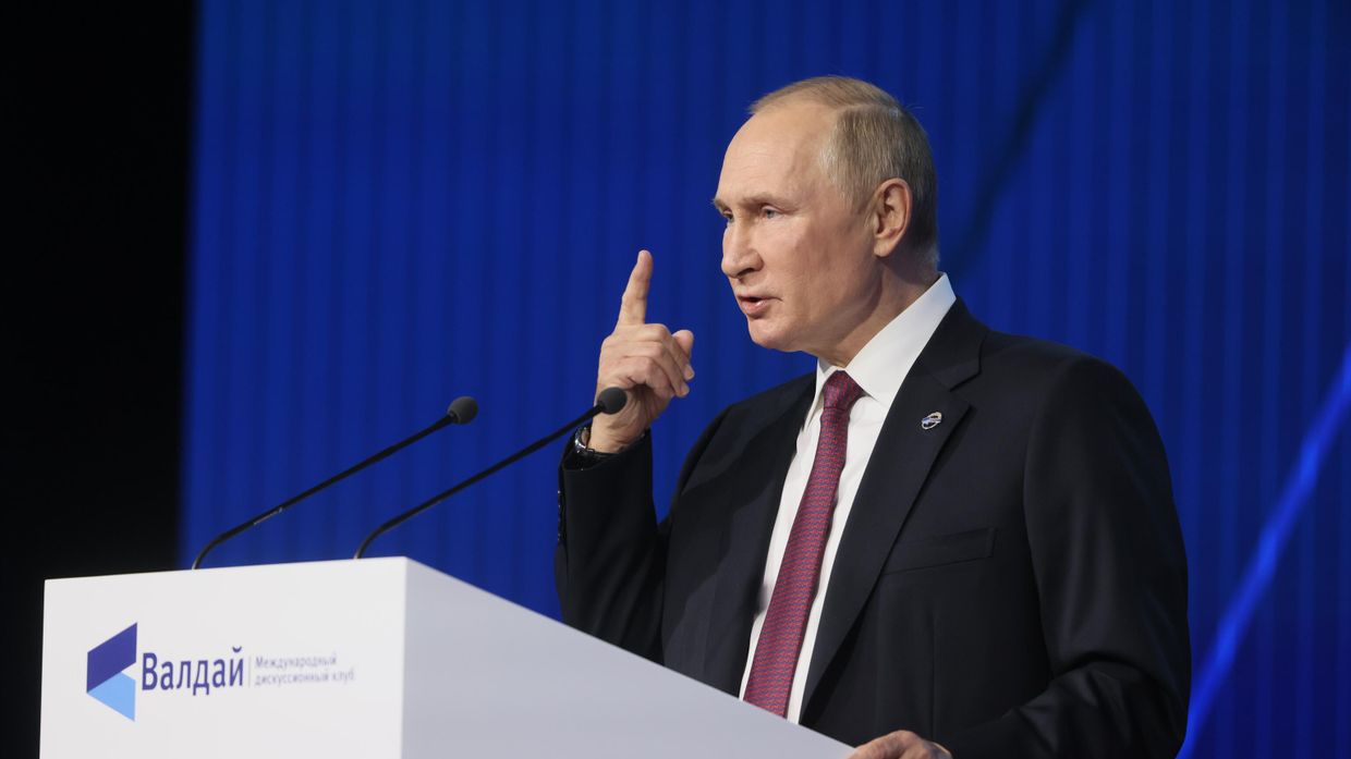 Президент РФ В. Путин принял участие в заседании Международного дискуссионного клуба Валдай