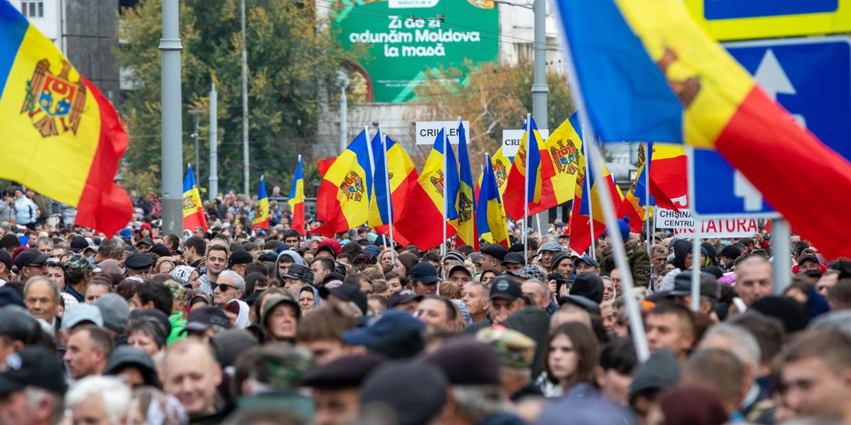 Акция протеста оппозиции в Молдове