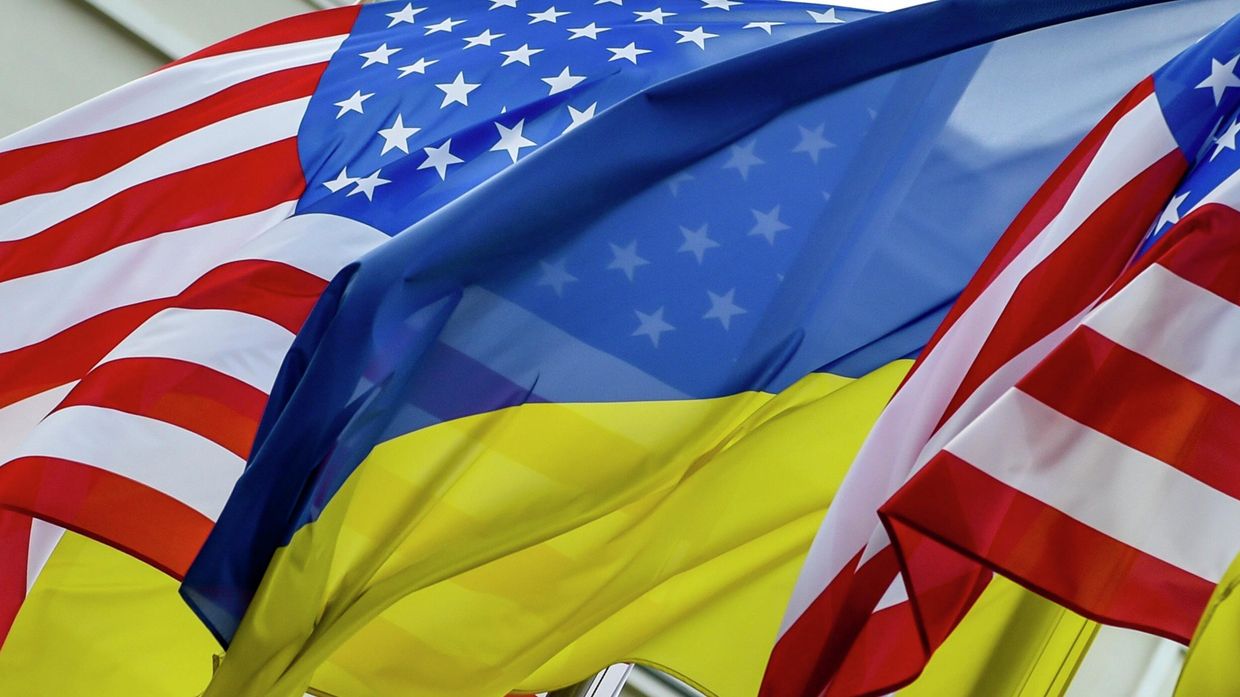 Флаги США Украина