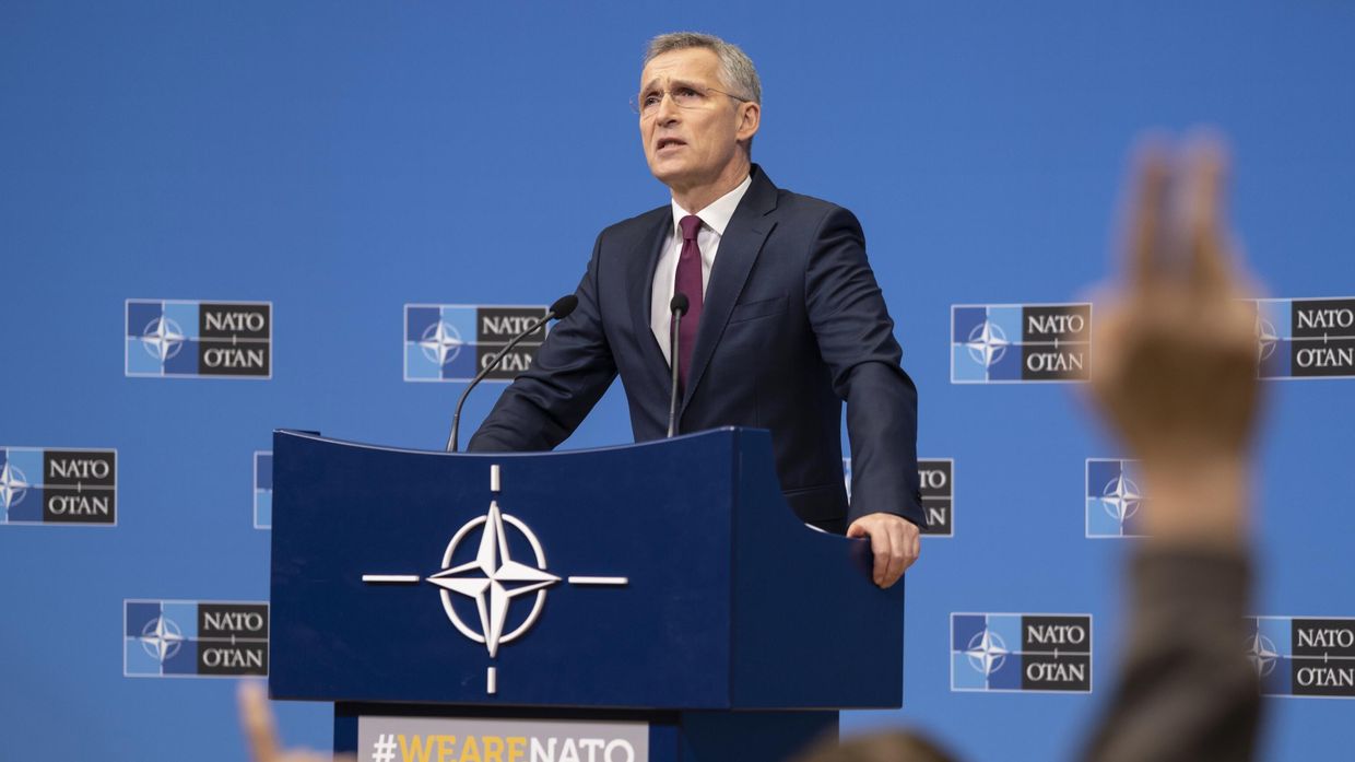 Пресс-конференция генерального секретаря НАТО Йенса Столтенберга 