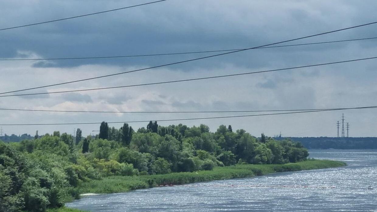 Понтонная переправа в Херсоне