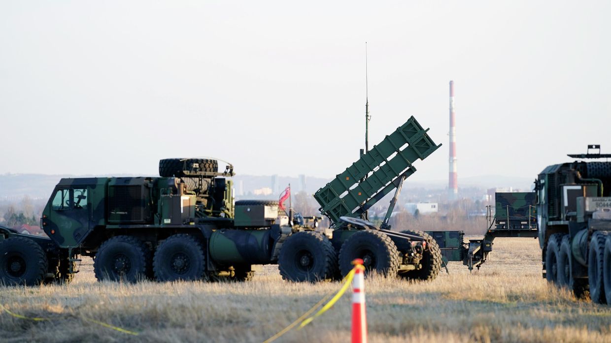 Американский зенитный ракетный комплекс Пэтриот недалеко от Варшавы, Польша