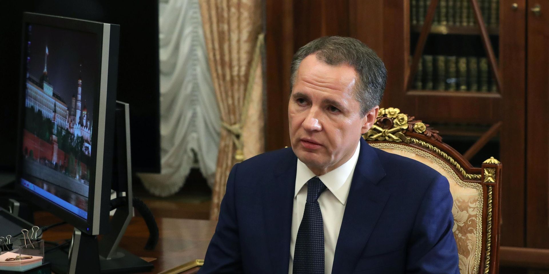 Рабочая встреча президента РФ В. Путина с губернатором Белгородской области В. Гладковым - ИноСМИ, 1920, 24.06.2023