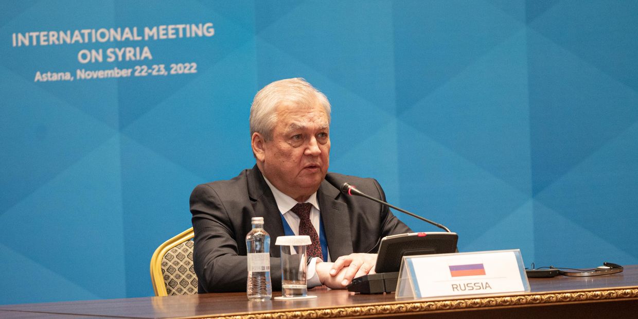 Спецпредставитель президента России по Сирии Александр Лаврентьев Спецпредставитель президента России по Сирии Александр Лаврентьев