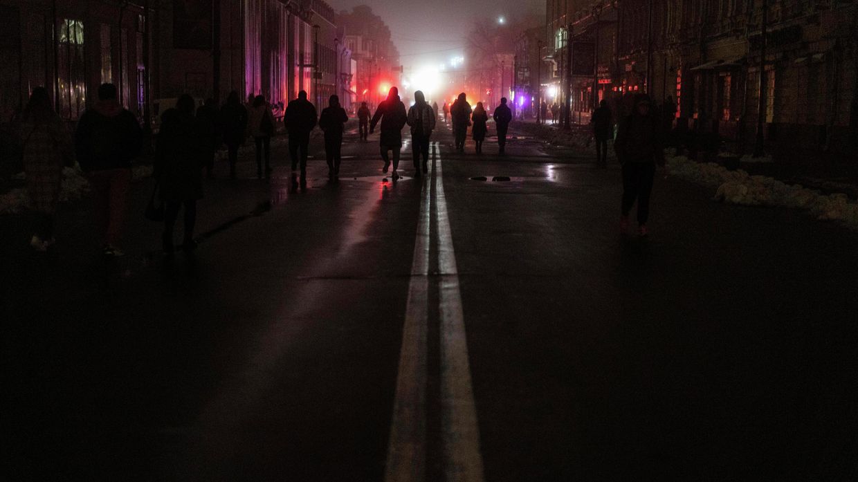Блэкаут в Киеве, Украина