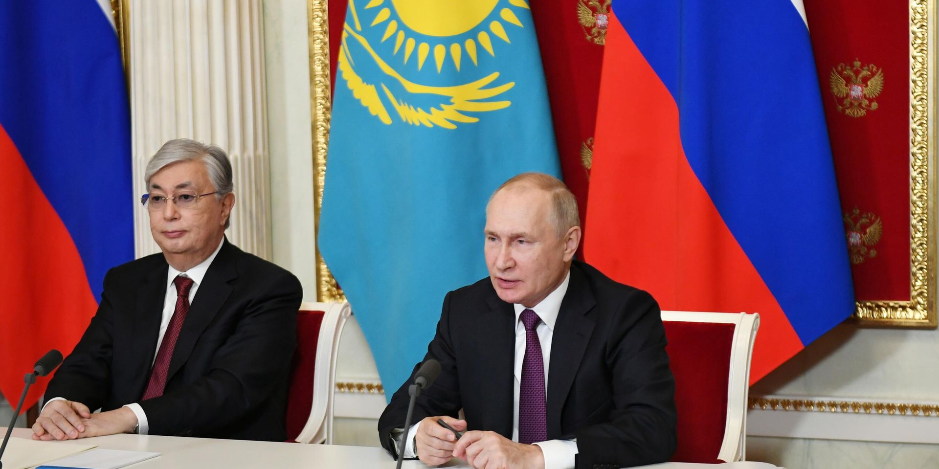 Президент РФ В. Путин провел переговоры с президентом Казахстана К.-Ж. Токаевым - ИноСМИ, 1920, 09.12.2022