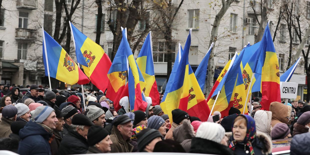 Акция протеста оппозиции в Кишиневе