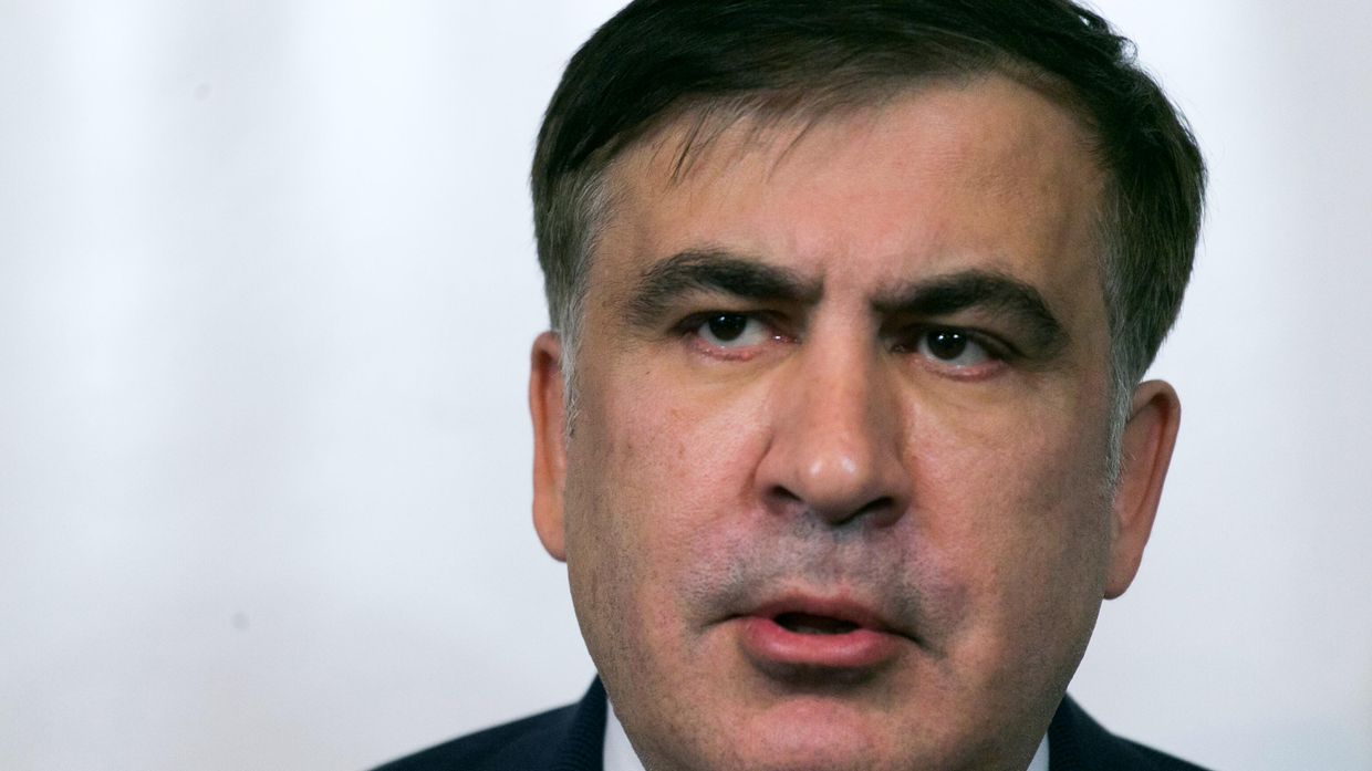 Пресс-конференция Михаила Саакашвили в Варшаве