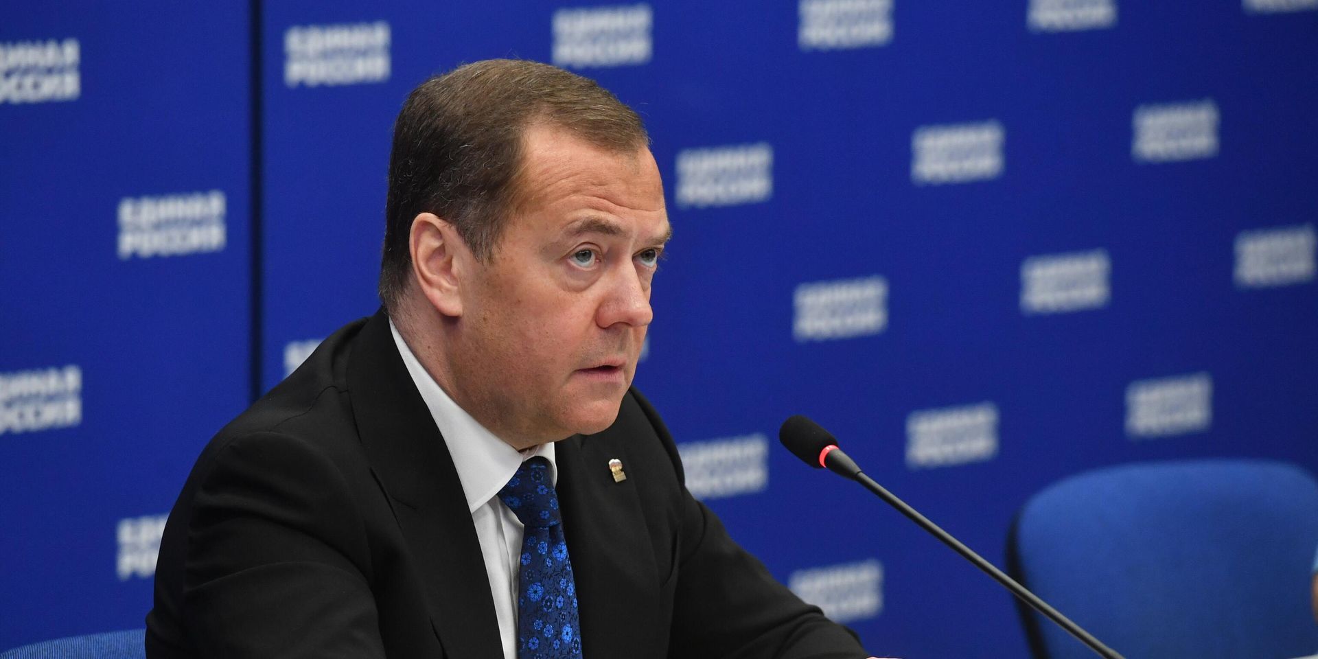 Председатель партии Единая Россия, заместитель председателя Совета безопасности РФ Дмитрий Медведев - ИноСМИ, 1920, 15.03.2023