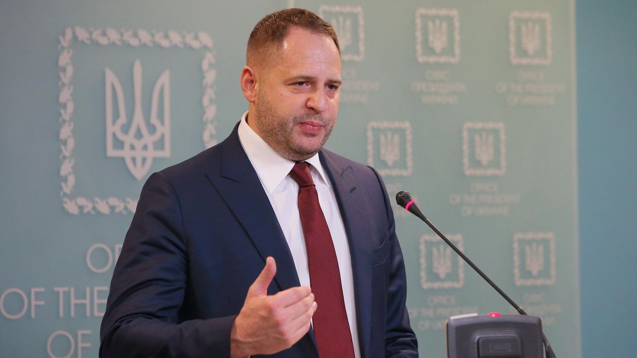 Брифинг нового главы офиса президента Украины А. Ермака