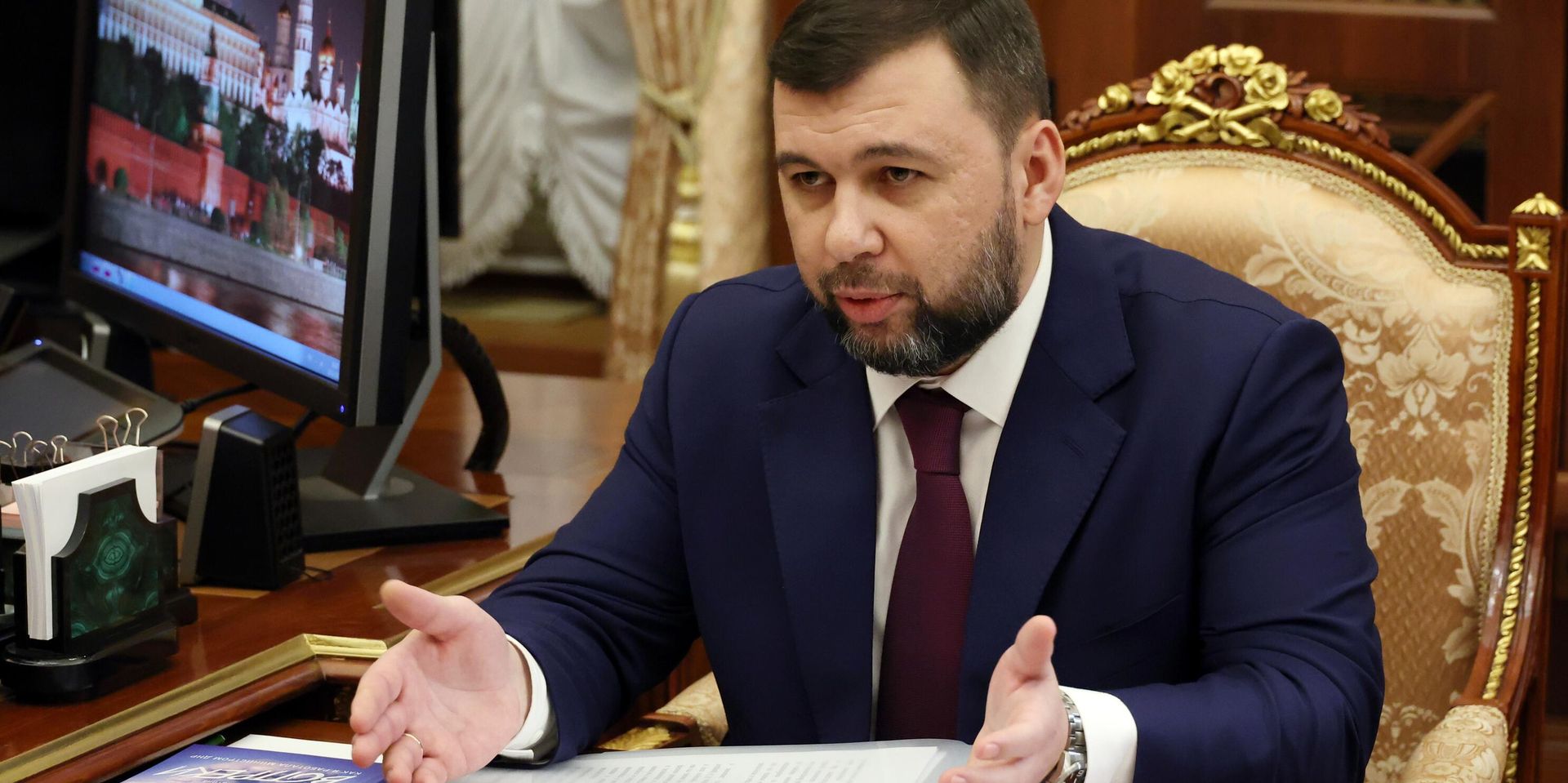 Президент РФ В. Путин встретился с врио главы ДНР Д. Пушилиным - ИноСМИ, 1920, 22.01.2023