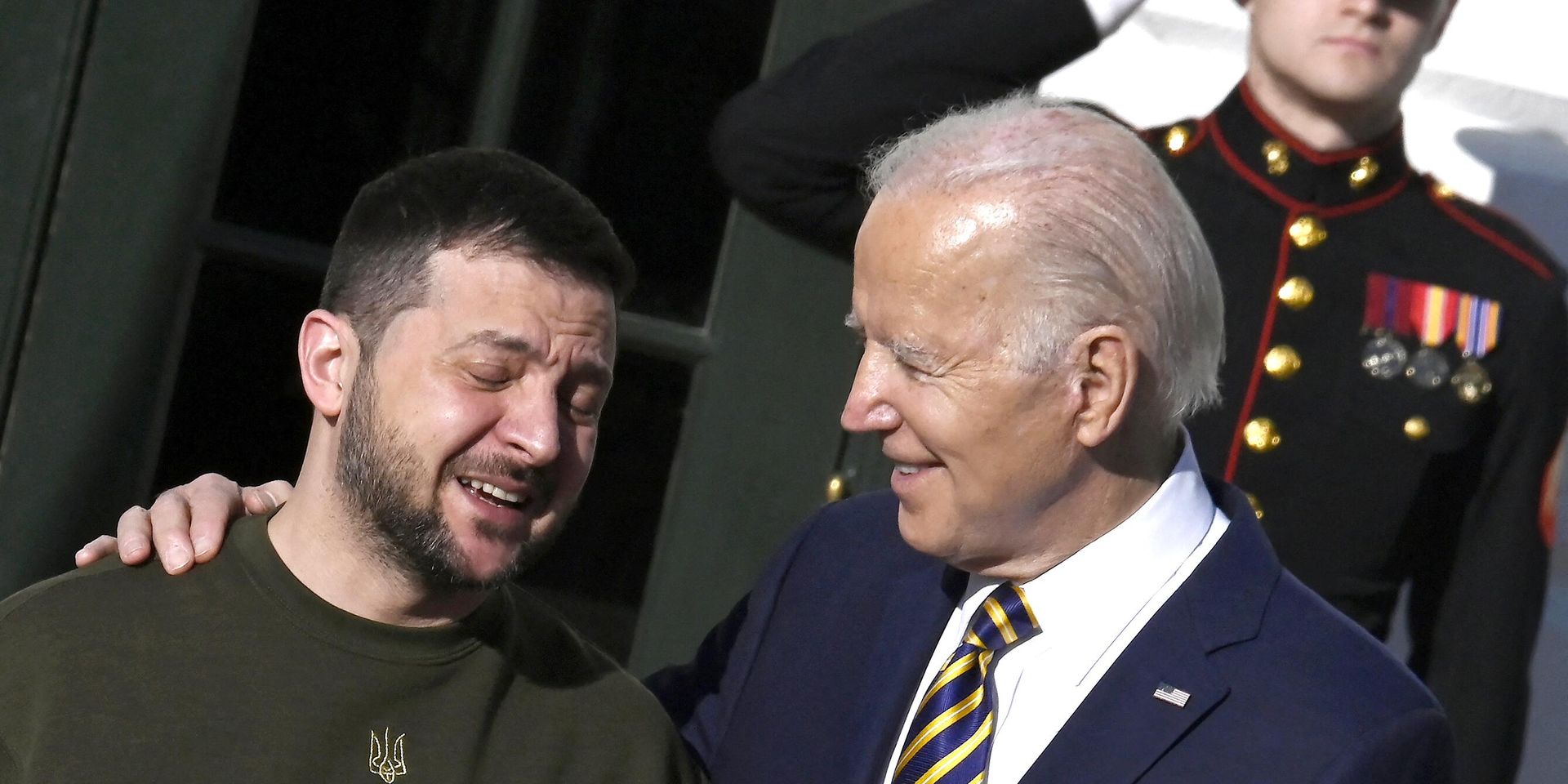 Президент США Джо Байден и президент Украины Владимир Зеленский во время встречи в Белом доме в Вашингтоне. 21 декабря 2022 года - ИноСМИ, 1920, 22.12.2022