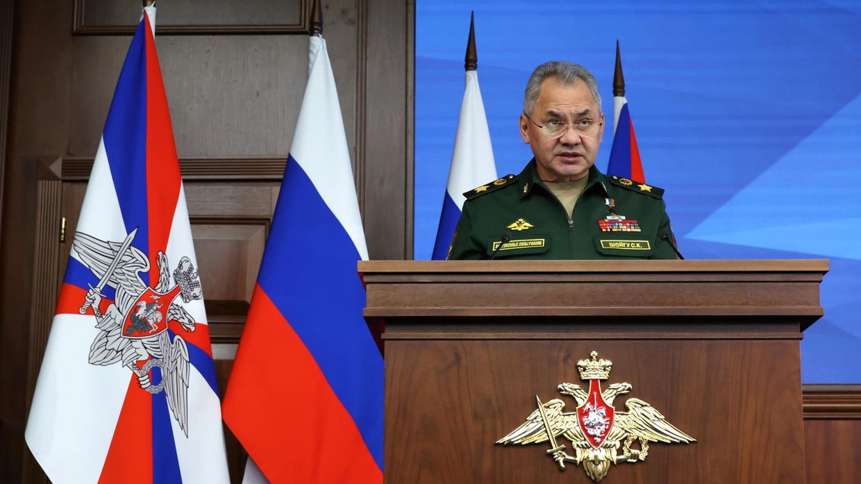 Президент РФ В. Путин провел расширенное заседание коллегии Минобороны РФ