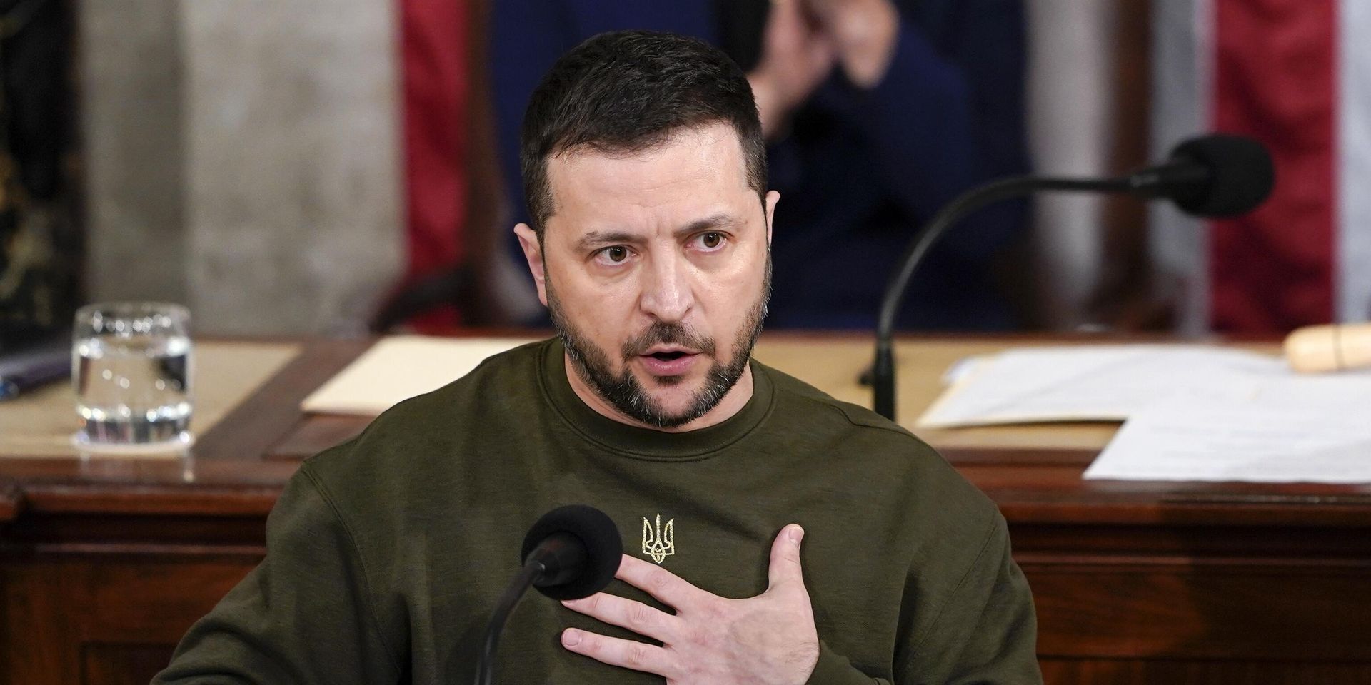 Президент Украины Владимир Зеленский выступает перед Конгрессом США в Вашингтоне. 21 декабря 2022 года - ИноСМИ, 1920, 07.01.2023