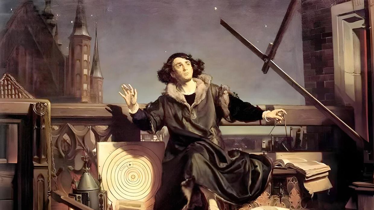 Ян Матейко «Коперник. Беседа с Богом», 1873 год