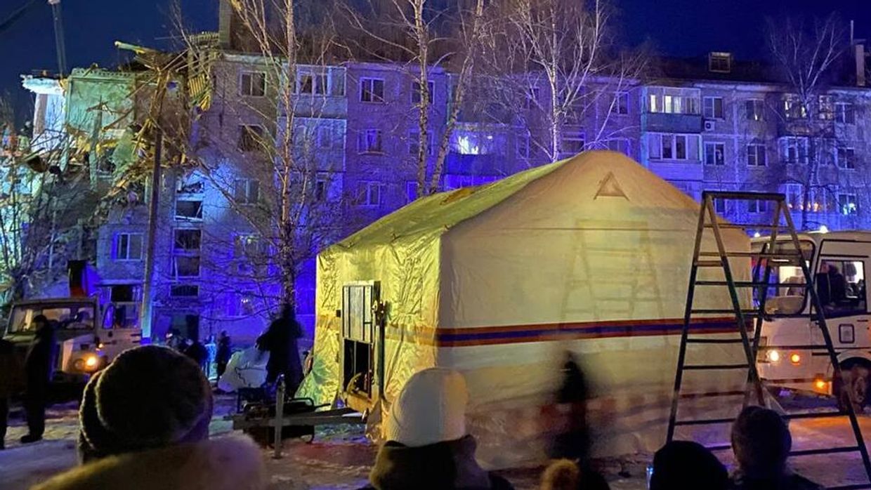 Обрушение подъезда жилого дома в Ефремове