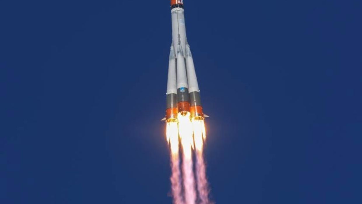 Запуск транспортного грузового корабля Прогресс МС-22 с космодрома Байконур