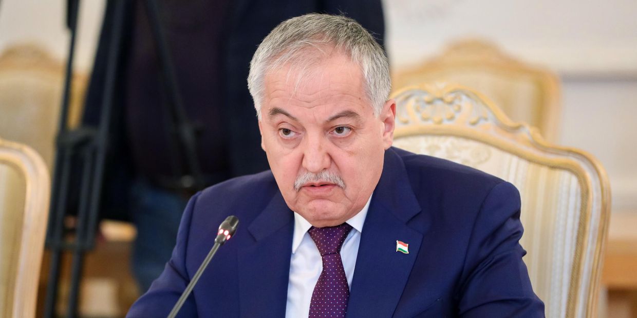 Встреча глав МИД РФ и Таджикистана С. Лаврова и С. Мухриддина