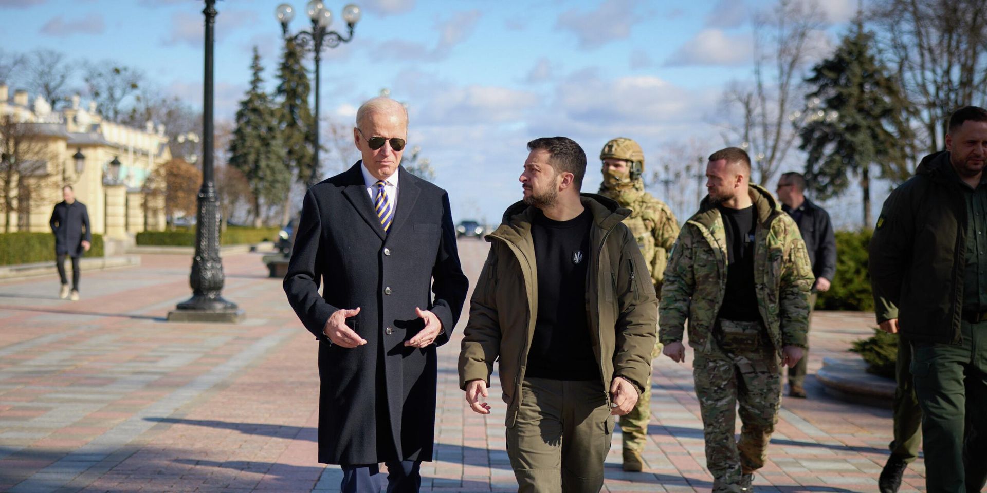 Президент США Джо Байден и президент Украины Владимир Зеленский в Киеве, Украина. 20 февраля 2023 года - ИноСМИ, 1920, 16.04.2023