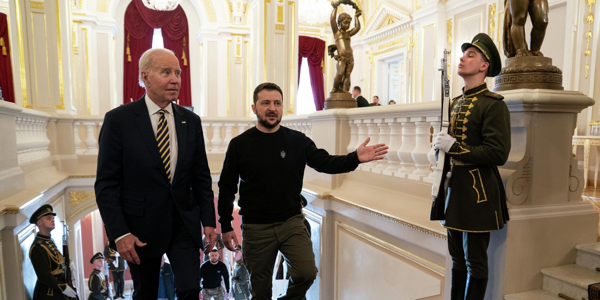 Президент США Джо Байден и президент Украины Владимир Зеленский в Киеве, Украина. 20 февраля 2023 года - ИноСМИ, 1920, 21.02.2023