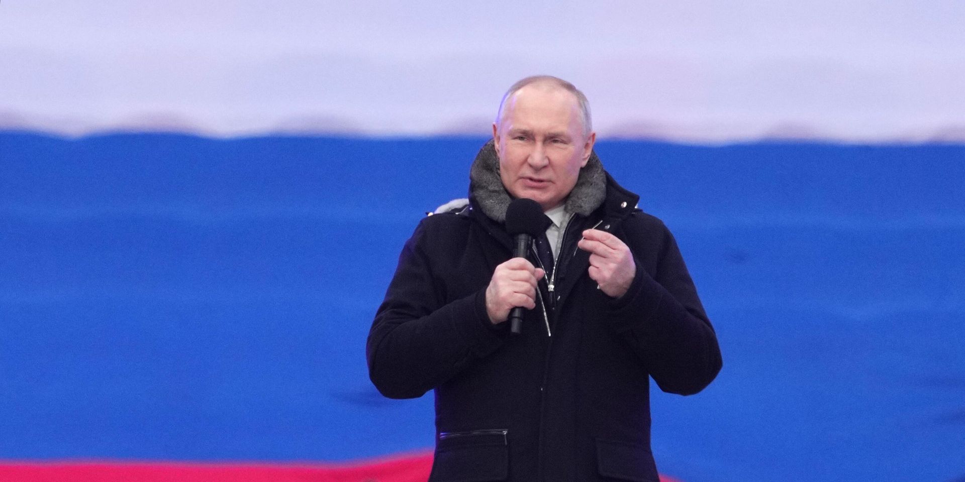 Президент РФ В. Путин посетил митинг-концерт Слава защитникам Отечества! - ИноСМИ, 1920, 09.04.2023