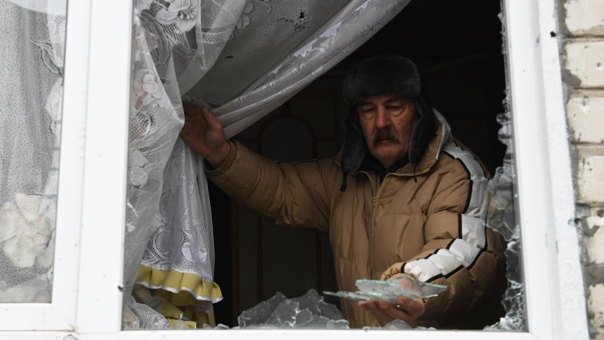 Последствия обстрела со стороны ВСУ города Волноваха в ДНР