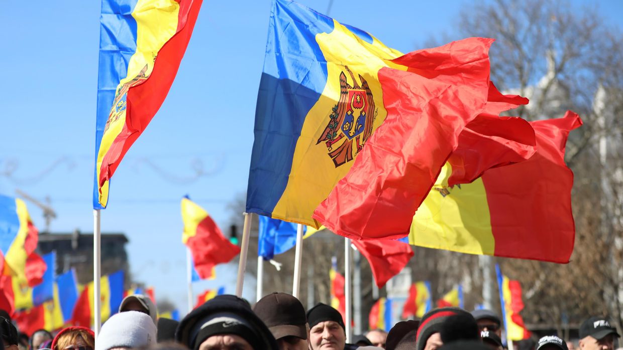 Акция протеста оппозиции в Кишиневе