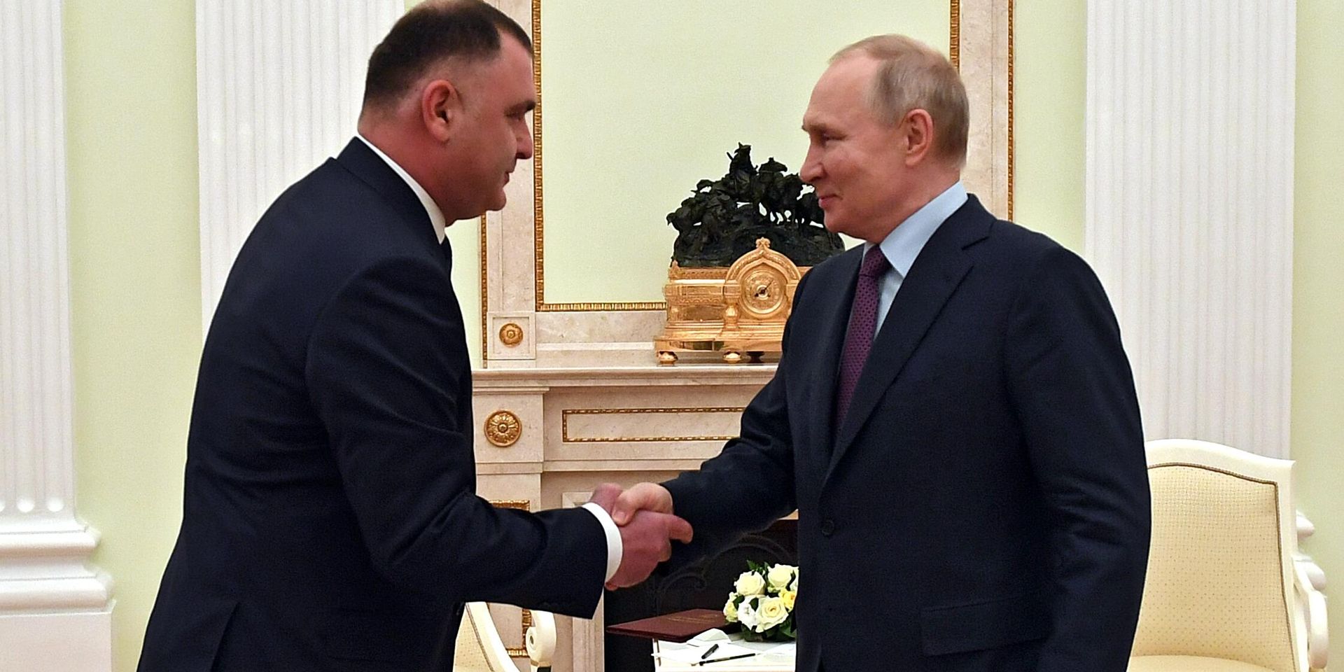 Рабочая встреча президента РФ В. Путина с президентом Южной Осетии А. Гаглоевым - ИноСМИ, 1920, 16.03.2023