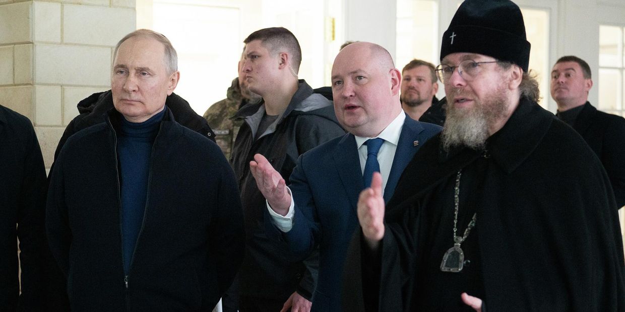 Президент РФ В. Путин посетил Севастополь