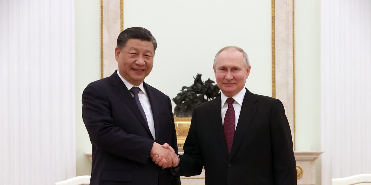 Встреча президента РФ В. Путина с председателем КНР Си Цзиньпином