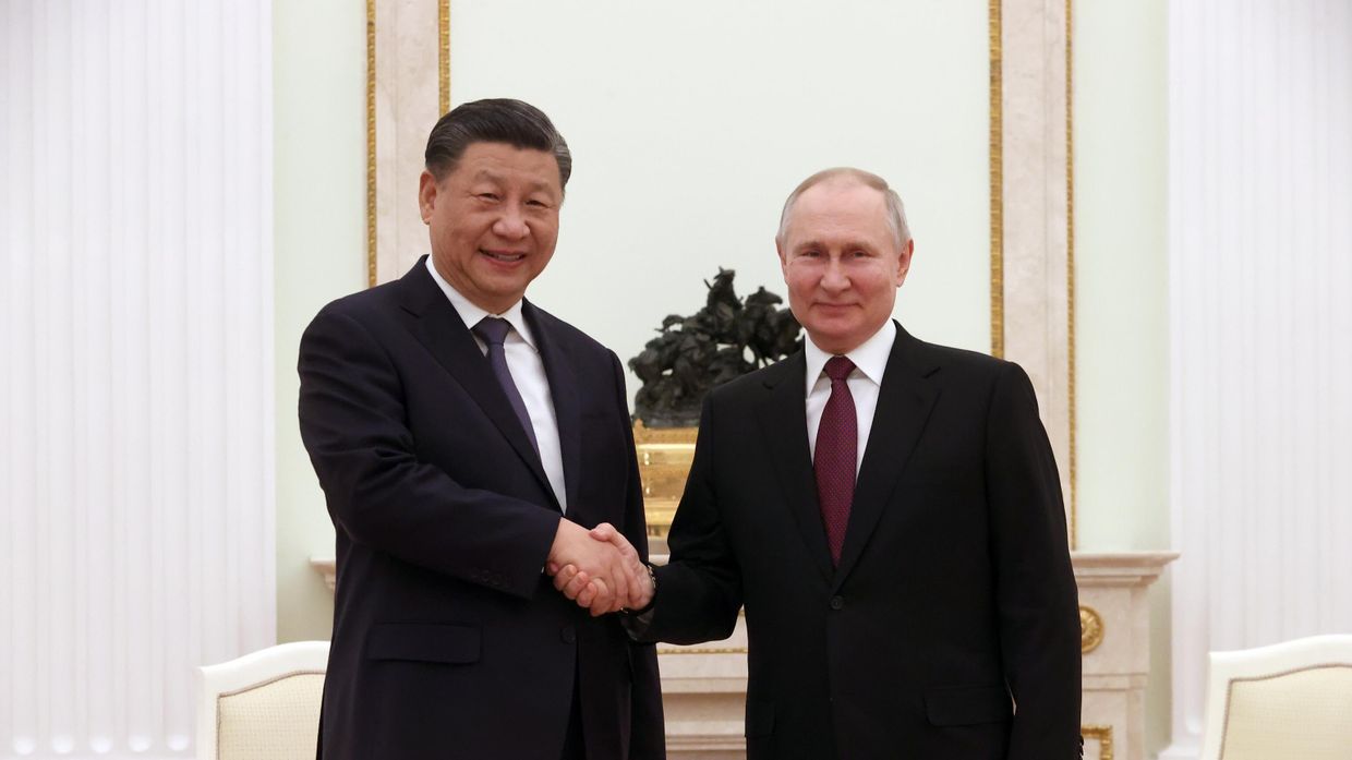 Встреча президента РФ В. Путина с председателем КНР Си Цзиньпином
