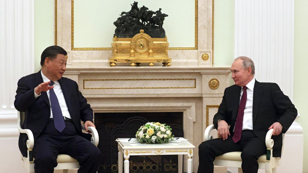 Встреча президента РФ В. Путина с председателем КНР Си Цзиньпином Встреча президента РФ В. Путина с председателем КНР Си Цзиньпином
