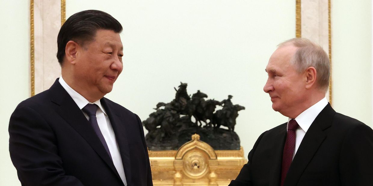 Встреча президента РФ В. Путина с председателем КНР Си Цзиньпином