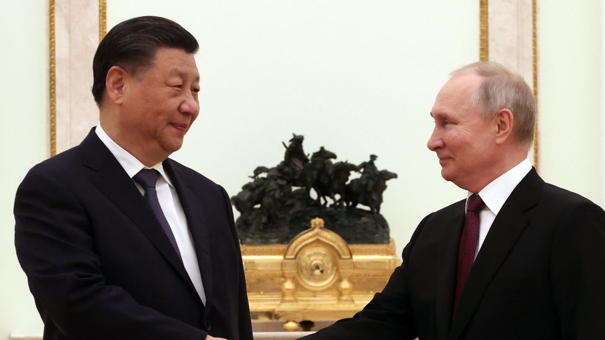 Встреча президента РФ В. Путина с председателем КНР Си Цзиньпином