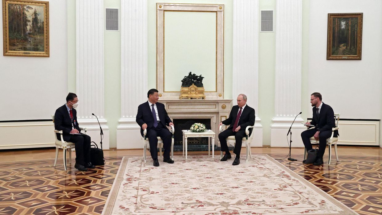 Встреча президента РФ В. Путина с председателем КНР Си Цзиньпином