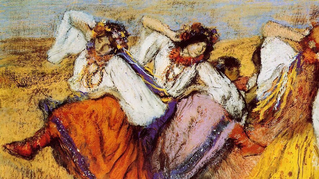 Русские танцовщицы. Эдгар Дега, 1899 год