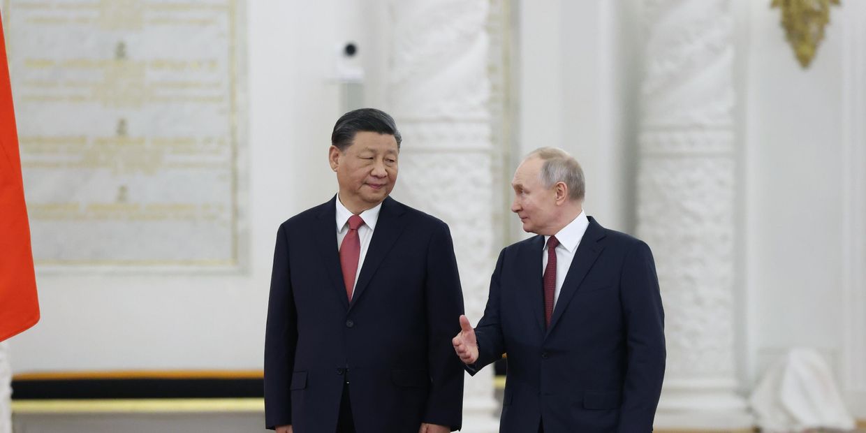 Встреча президента РФ В. Путина и председателя КНР Си Цзиньпина