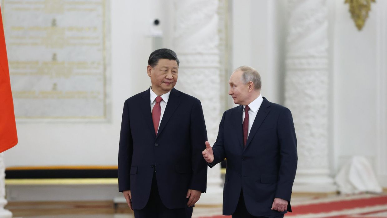 Встреча президента РФ В. Путина и председателя КНР Си Цзиньпина