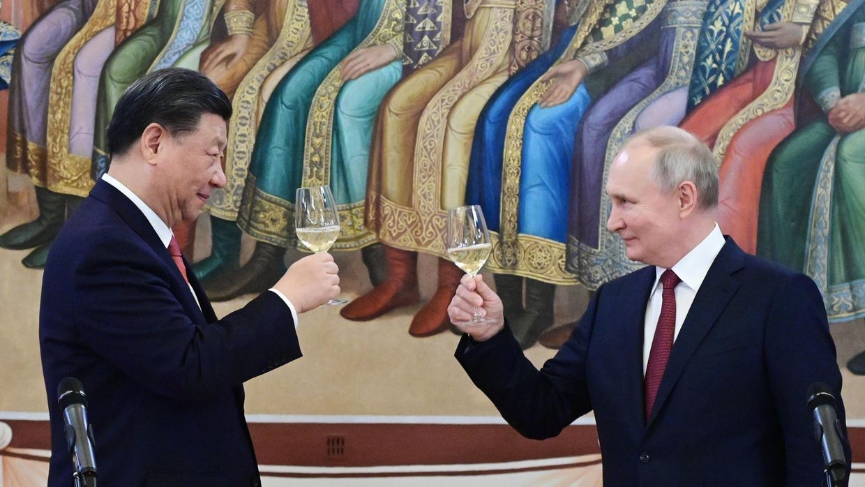 Встреча президента РФ В. Путина и председателя КНР Си Цзиньпина