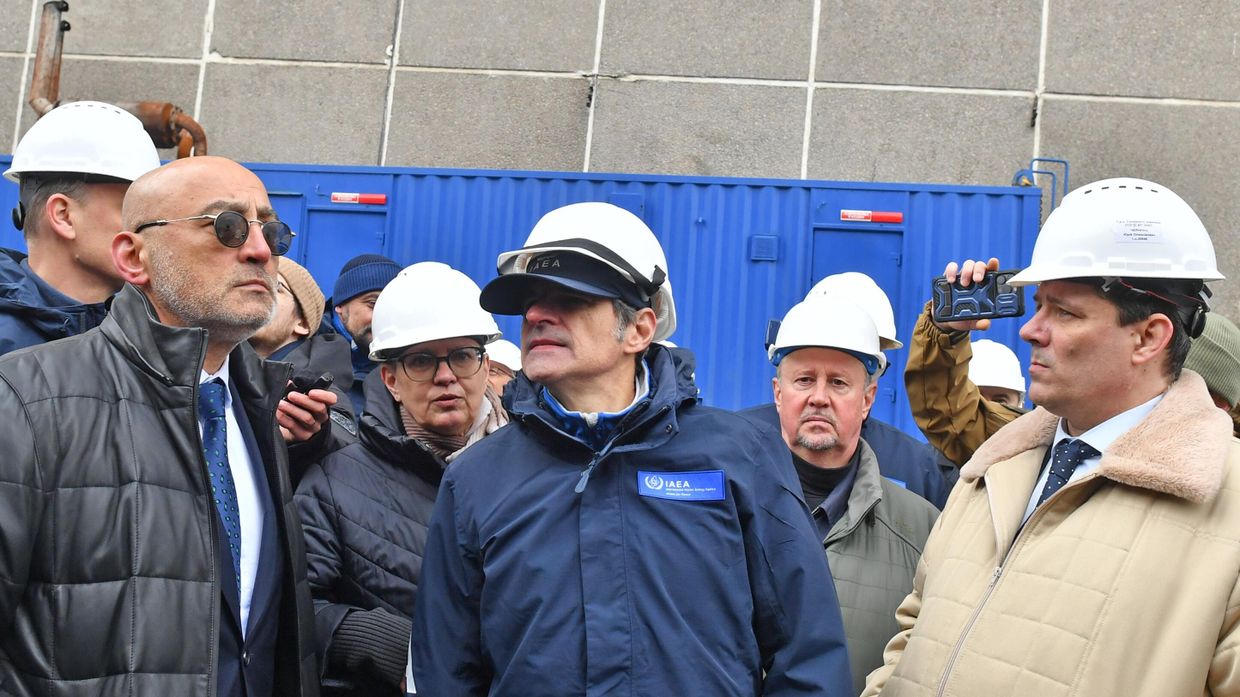 Визит главы МАГАТЭ Р. Гросси на Запорожскую АЭС